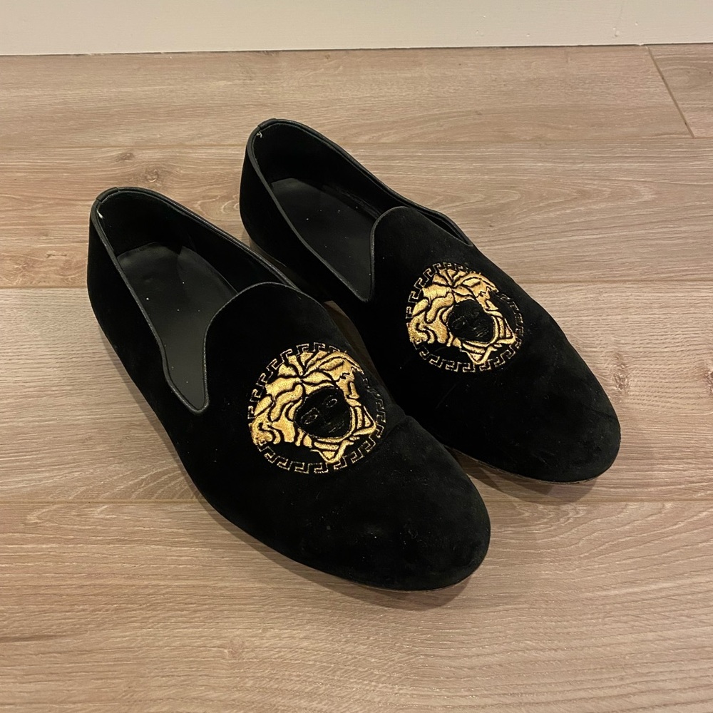 Versace Velvet Medusa Loafer Mens Size 42